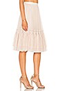 view 2 of 4 Lace Tulle Skirt in Rose Beige