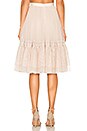 view 3 of 4 Lace Tulle Skirt in Rose Beige