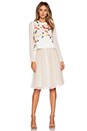 view 4 of 4 Tulle Midi Skirt in Chalk
