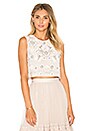 view 1 of 5 Embellished Bib Top in Petal Pink