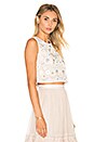 view 2 of 5 Embellished Bib Top in Petal Pink