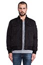 view 2 of 7 Rocker Bomber Jacket in Black