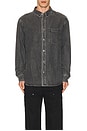 view 3 of 3 Curtis Denim Long Sleeve Shirt in Faded Black