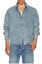 view 3 of 4 Regular Fit Denim Shirt in Light Vintage Indigo
