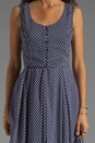 view 5 of 6 Polka Dot Dress in Navy