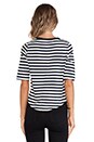 view 3 of 4 T-SHIRT REBEL STRIPE in Navy & White