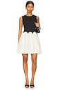 view 1 of 3 Mini Monika Dress in Black & Cream