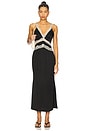 view 1 of 3 Gianna Dress in Black & Cream
