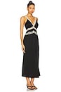 view 2 of 3 Gianna Dress in Black & Cream