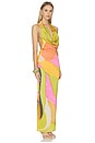 view 1 of 3 Green Abstract Sabine Dress in Multi