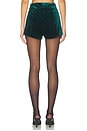 view 4 of 6 Velvet Hot Pant in Green