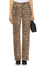 view 1 of 6 Lucia Scallop Detail Straight Leg in Leopard