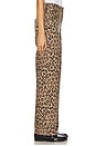 view 3 of 6 Lucia Scallop Detail Straight Leg in Leopard