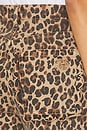 view 6 of 6 Lucia Scallop Detail Straight Leg in Leopard