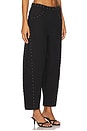view 2 of 6 Studded Barrel Jeans in Black