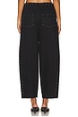 view 4 of 6 Studded Barrel Jeans in Black