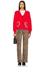 view 4 of 5 Red Heart Cardi in Red