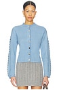 view 1 of 5 Studded Cardigan in Blue