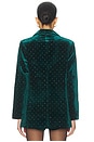 view 3 of 5 Velvet Blazer in Green