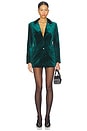 view 4 of 5 Velvet Blazer in Green