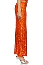 view 3 of 6 Rust Sequin Dorris Skirt in Orange