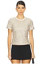 view 1 of 5 Sequin T-shirt in Silver