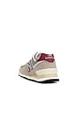 view 3 of 6 574 Sneaker in Arid Stone & Monarch Burgundy