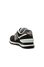 view 3 of 6 574 Core Collection Sneaker in Black & White