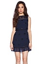 view 1 of 4 Beaded Mini Dress in Navy