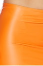 view 6 of 6 Latex Splash Mini Skirt in Orange