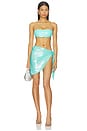 view 5 of 8 Latex Splash Sarong in Sky Shimmer