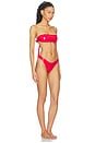 view 2 of 3 MAILLOT DE BAIN 2 PIÈCES LATEX SPLASH in Cherry