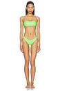 view 1 of 3 CONJUNTO BIKINI LATEX SPLASH in Lime