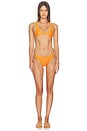 view 1 of 4 MAILLOT DE BAIN 2 PIÈCES LATEX SPLASH in Orange