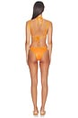 view 3 of 4 MAILLOT DE BAIN 2 PIÈCES LATEX SPLASH in Orange