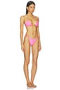 view 2 of 4 MAILLOT DE BAIN 2 PIÈCES LATEX SPLASH  in Pink