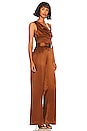 view 2 of 3 Vera Cowl Neck Jumpsuit in Hazelnut