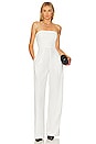 view 1 of 3 Chara Strapless Wide Leg Jumpsuit in Off White