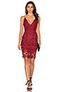 view 1 of 3 Mix Lace Dress in Wine