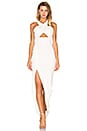 view 1 of 3 Event Ponti Cross Over Gown in White