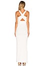 view 3 of 3 Event Ponti Cross Over Gown in White