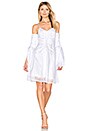 view 1 of 4 Gathered Bell Sleeve Dress in White