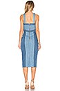view 3 of 3 Denim Pinafore Dress in Two Tone