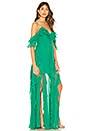 view 2 of 3 x REVOLVE Georgette Cascade Maxi Dress in Emerald