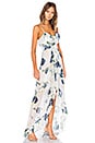 view 2 of 3 ROBE MAXI BLUE ROSE in Blue Rose