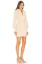 view 2 of 3 Jade Knit V-Neck Mini Dress in Coconut Cream