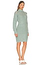 view 2 of 3 Brooklyn Knit Cable Long Sleeve Mini Dress in Fog