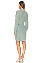 view 3 of 3 Brooklyn Knit Cable Long Sleeve Mini Dress in Fog