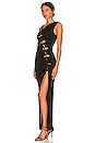 view 3 of 4 Prisha One Shoulder Gown in Black