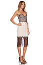 view 2 of 3 Lace Trim Dress in Nude